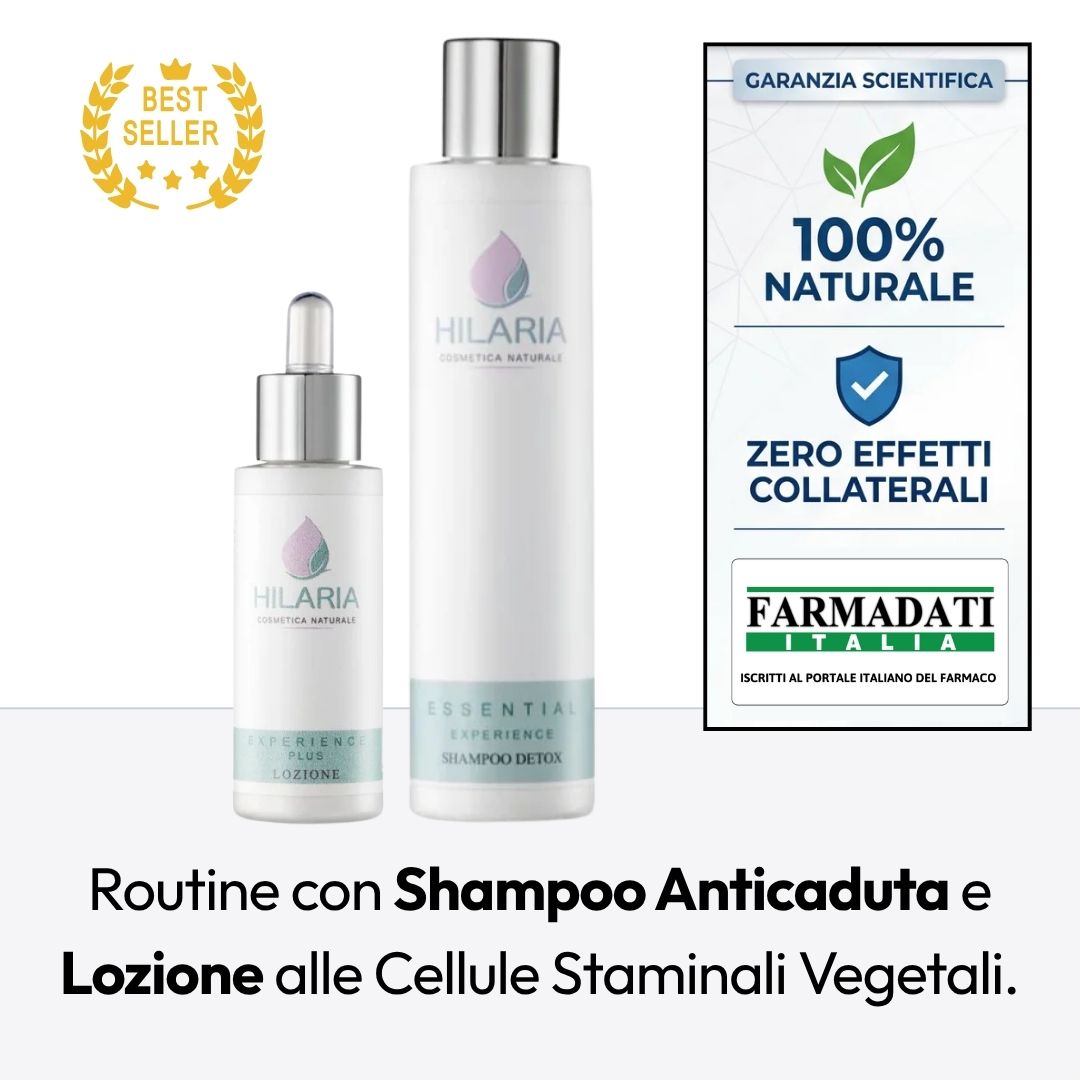 Routine Capelli Anticaduta con Cellule Staminali Vegetali: Shampoo e Lozione